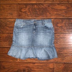 White House Black Market Denim Skirt